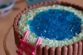 Pick the element you want to create, and let's get started. Swimming Pool Cake Glitter For Water Swimming Pool Cake Pool Cake Cake