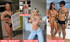 Militant animal rights activists turn to raunchy Instagram and OnlyFans to  get their message across | Daily Mail Online