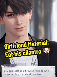 Your puppy eyes not gonna affect me— . . . I will eat cilantro for you even  the pile are as high as mountain‚ baby🐶♥️ #caleb #calebloveanddeepspace  #loveanddeepspacecaleb