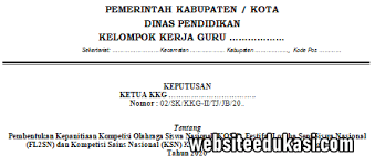 Pemerintah kabupaten lampung timurunit pelaksana teknis daerah dikporakecamatan sukadanaalamat : Sk Panitia Kosn Fls2n Ksn Tahun 2020 Websiteedukasi Com