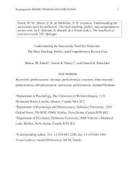 Pdf Understanding The Narcissistic Need For Perfection The Most Dazzling Perfect And Comprehensive Review Ever