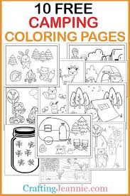 A camping spree for mr. 10 Camping Coloring Pages Free Printable Crafting Jeannie