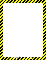Printable Hazard Border Use The Border In Microsoft Word Or Other Programs For Creating Flyers Invitat Borders For Paper Printable Border Page Borders Design
