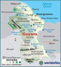Guyana Maps Facts Guyana South America Map