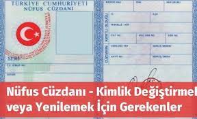 nufus cuzdani yenileme bilgi kartlar hayat