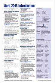 Microsoft Word 2016 Introduction Quick Reference Guide Windows Version Cheat Sheet Of Instructions Tips Shortcuts Laminated Card By Beezix Inc Beezi Microsoft Word 2016 Microsoft Office Word Microsoft Word 2010