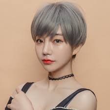 If you are searching short hairstyles for round faces, keep in mind that your hair needs choppy or razored layers and tousled styling. Usd 29 56 Wig Girl Short Hair Round Face Super A Shape Girl Hairstyle Korean Cool Handsome Neutral Natural Girl Full Head Set Wholesale From China Online Shopping Buy Asian Products