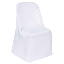 White Polyester Folding Round Chair Covers Folding Chair Covers Chair Covers Party Chair Covers Wedding
