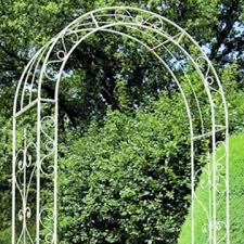 This garden entrance arch is finished with black powder coating to prevent discolouring and rusting. How To Fix A Garden Arch Into The Ground