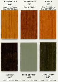 Wood Stain Wood Stain Color Chart Lowes