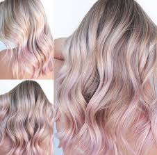 Cool Blonde Hair With Pastel Pink Rose Gold Hair Tips In 2020 Pink Blonde Hair Rose Blonde Blonde Hair With Pink Tips