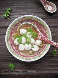 Smoky Wok Easy Fish Ball Soup With Preserved Vegetables Or Dong Choy Recipe Chinese Cooking Recipes Cooking