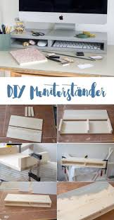 Diy Monitorstander Mit Facher Fur Mehr Ordnung Diy Mobel Bauen Mobel Zum Selbermachen Do It Yourself Mobel