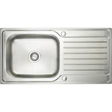 New bar kitchen sink small stainless steel single basin caravan se3 355x305x130. Stainless Steel Single Bowl Kitchen Sink Drainer 1000 X 500 X 200mm Deep