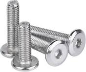 Amazon.com: 304 Stainless Steel Inner Hex Screws Flat Bevel ...