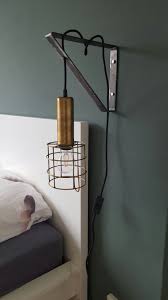 bedlampje staal industrieel slaapkamer diy slaapkamer slaapkamerideeen slaapkamer industrieel