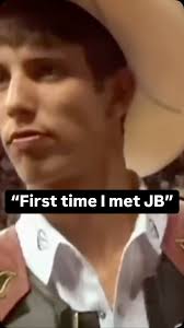 This was @ross_coleman_thunder first interaction with @jbmauneyxv at  @jeromedavisrodeoranch