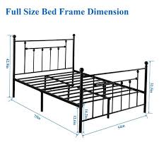 Sterxone upgraded version thicken metal full over full bunk beds, industrial style heavy duty bunk bed frame full size convertible bed with ladder and safety rails for adults, teens, kids (gunmetal) $599.99. Vecelo Metal Victorian Platform Bed Twin Full Queen Overstock 24109622 Twin