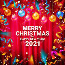 Happy new year 2021 today, i close the door to the past, open the door to the future, take a deep breath, step on through and start a new chapter in my life. Happy New Year 2021 Typography Vector Design For Greeting Cards And Posters With Christmas Balls Confetti Design Template For New Year Celebrations Against The Curtain Royalty Free Cliparts Vectors And Stock Illustration