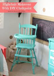 Highchair Makeover With Diy Chalk Paint Diy Baby Furniture Vintage High Chairs Painted High Chairs