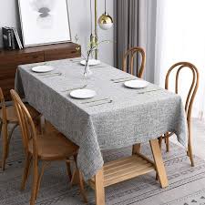 120 inch round tablecloth washable polyester table cloth decorative table cover for wedding party dining banquet (120 inch,white) 4.7 out of 5 stars. Maxmill Flaxy Faux Linen Tablecloth With 2 Tone Slubby Yarn Texture Wrinkle Resistant Anti Shrink Soft Table Cloth For Kitchen Dining Restaurant Tabletop Rectangle 60 X 120 Inch Light Gray Buy Online In Botswana