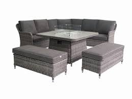 Luxuriate in the open air in the comfort of your own backyard with the. Atlanta Gas Firepit Corner Dining Set Blue Diamond Garden Centre Ltd