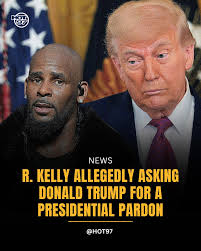 RKelly is asking #DonaldTrump for clemency, hoping to be moved to home  confinement. He claims prison staff plotted to kill him. He's currently  serving a 30-year sentence for racketeering and sex trafficking. “