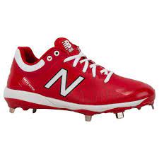 New balance children boys 373 trainers in blue, red, black. New Balance 4040v5 Men S Low Metal Baseball Cleats Red