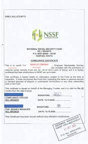 Your account number will remain the same even when you change employers. Nssf Compliance Certificate Request Letter Template Anziano Consultants