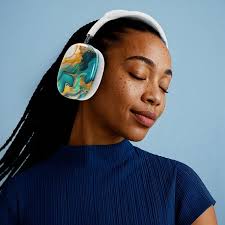 Green Tint Abstract Liquid AirPod Max Case: Protective Hard Shell