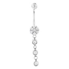 Whatever you're looking for, you can find the perfectly unique belly button ring that's. Dangling Belly Button Ring Made Of 14 Karat Gold 0 75ct 004684