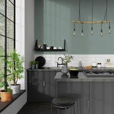 Peinture Multi Supports Absolu Acrylique Vert De Gris Mat 2 5 L Deco Cuisine Grise Couleur Cuisine Cuisine Gris Anthracite