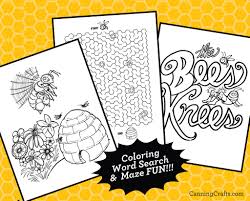 Free printable bumble bee coloring pages for kids. Printable Honey Bee Coloring Pages Games Wearable Honey Bee Mask Canningcrafts