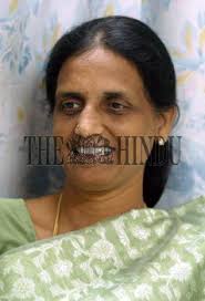 P. Sabita Indra Reddy, Congress leader and MLA in the dissolved Andhra  Pradesh Assembly, in...