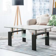 .hill coffee tables espresso new transitional glassartfully constructed with modern elegance in mind, this coffee table features a unique combination of clear and frosted surfaces. Tables Coffee Table Selection Of Contemporary Black Clear Frosted Glass Chrome Coffee Tables