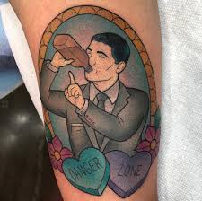 Explore creative & latest archer tattoo ideas from archer tattoo images gallery on tattoostime.com. Archer Danger Zone Tattoo Archer Cartoon Cartoon Tattoos Archer Tattoo