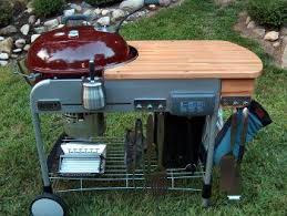 The Kester House Garden Exterior Engawa Weber Grill Table Grill Table Custom Bbq Pits