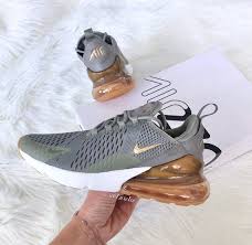 Dressed in a metallic red bronze color scheme that has. Swarovski Nike Air Max 270 Shoes Dark Stucco Metallic Gold Sail Customized With Rose Gold Swarovski Crystals Nike Air Max 270 Swarovski Nike Sneakers