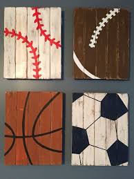 See your sports decorating ideas come to life. Sports Balls Wall Art Great For A Sport Themed Nursery Or Bedroom Rustic Boy Nursery Rustic Baby Boy Nursery Sports Decorations