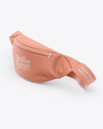 All free shopping bag mockups consist of smart object for easy edit. Bum Bag Mockup Front Half Side High Angle View Fanny Pack In Apparel Mockups On Yellow Images Object Mockups