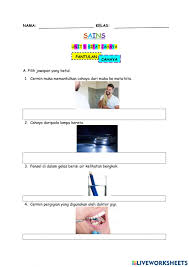Cahaya 5.1.1 sila baca nota & buku teks sebelum menjawab soalan id: Sains Tahun 4 Unit 5 Sifat Cahaya Worksheet