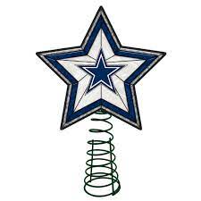 The Memory Company 10 Lighted Blue And White Star Nfl Dallas Cowboys Christmas Tree Topper Nfl Dal 690 In 2021 Dallas Cowboys Christmas Tree Dallas Cowboys Christmas Cowboy Christmas