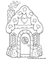 Gingerbread House Printable Coloring Pages For Kids Coloring Pages Christmas Coloring Pages Printable Coloring Pages