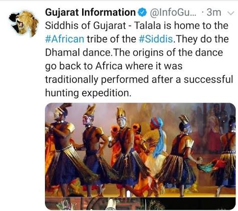 Siddhis of #Gujarat - Talala is home to the #African tribe of the #Siddis.They do the Dhamal dance.The origins of the dance go back to #Africa where it was traditionally performed after