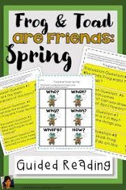 Frog And Toad Are Friends Spring In 2020 Guided Reading Comprehension Strategies Frog And Toad