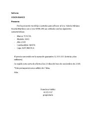 Carta Oferta Pdf