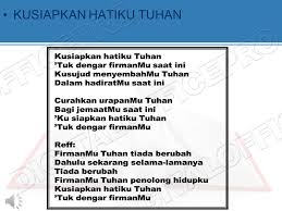 Kusiapkan hatiku, tuhan, menyambut firmanmu, saat ini. Membangun Gaya Hidup Iman Anak Dan Remaja Yang Missioner Ppt Download