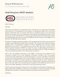 Levered/unlevered beta of hock seng lee bhd. Hock Seng Lee Swot Analysis Phdessay Com