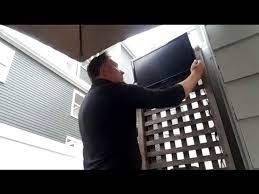 Diy tv wall mount, step 1: Doug Shows Off A Cheap Outdoor Tv Setup Youtube
