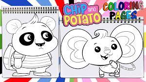 Extraordinary mini coloring books printable photo ideas. Free Download Chip And Potato Coloring Pages